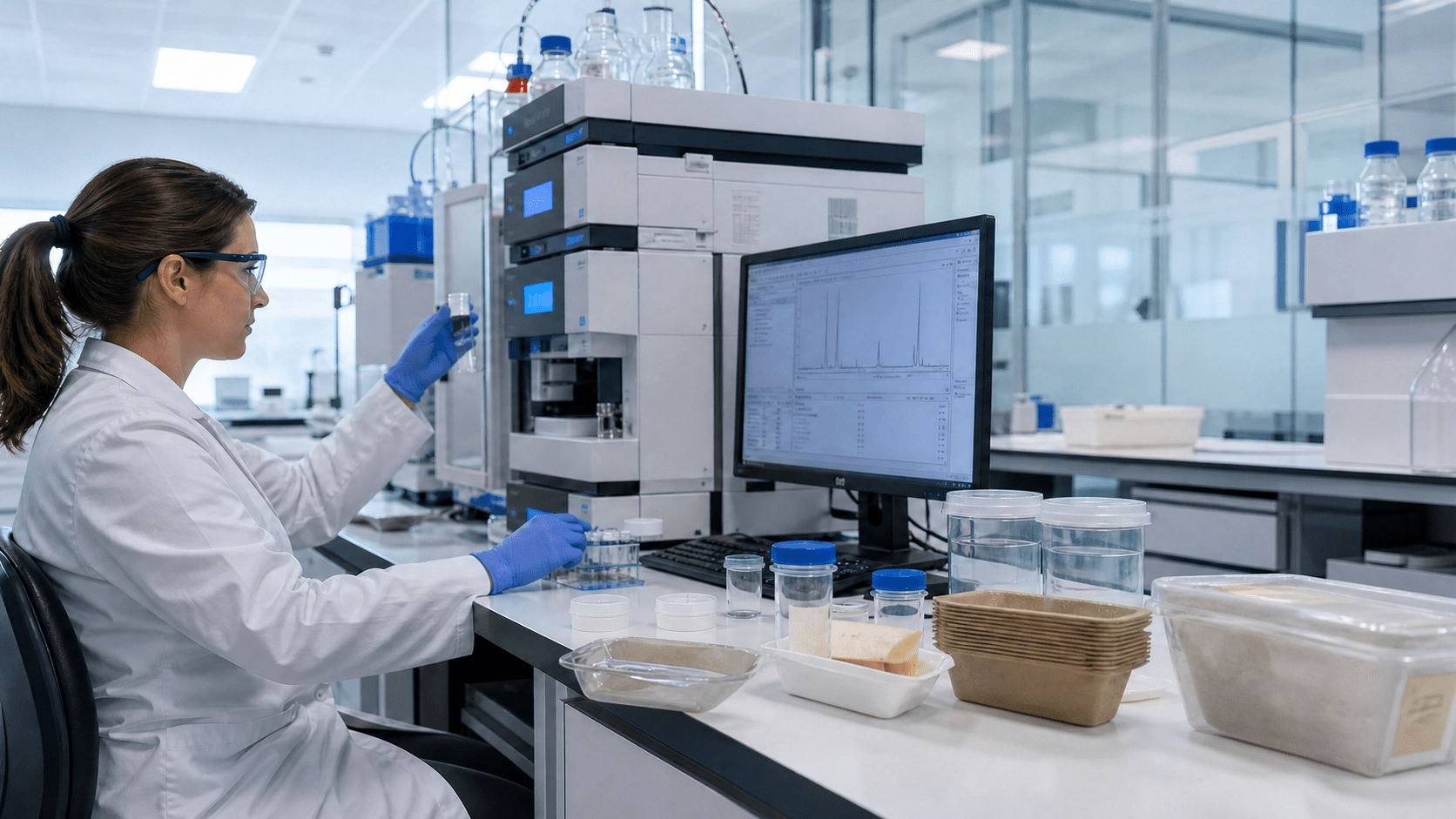 Laboratorio acreditado análisis PFAS en envases alimentarios - Laboratorio Agrama